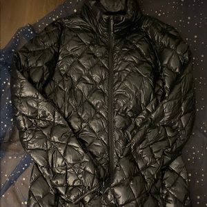 HEAT 32 DEGREES DOWN SHINY DIAMOND BLACK QUILTED Jacket COZY WARM SPORTY CLASSY